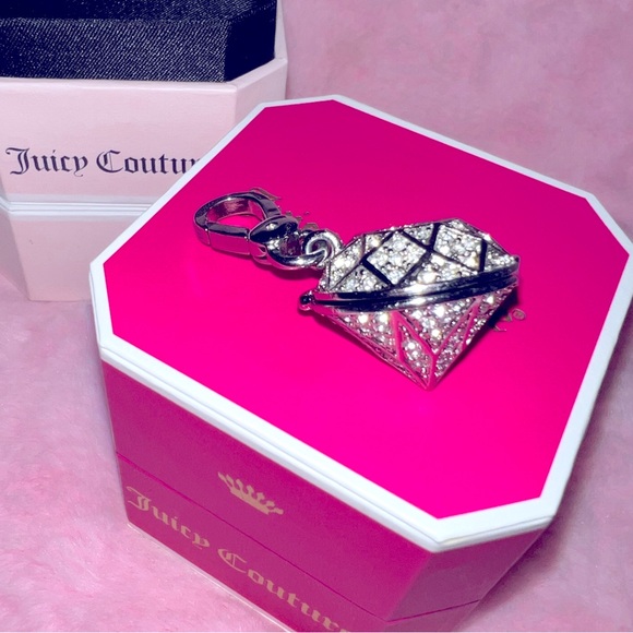 Y2K RARE Juicy Couture large opening diamond 💎 charm 🎀👑 - Picture 3 of 6